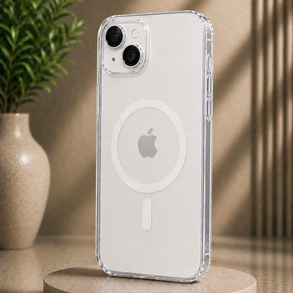 Xbyte XB-4074 Premium Magnetische Schutzhülle Transparent für iPhone 15 Plus
