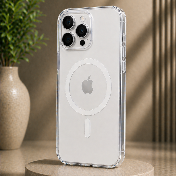 Xbyte XB-4074 Premium Magnetische Schutzhülle Transparent für iPhone 15 Pro