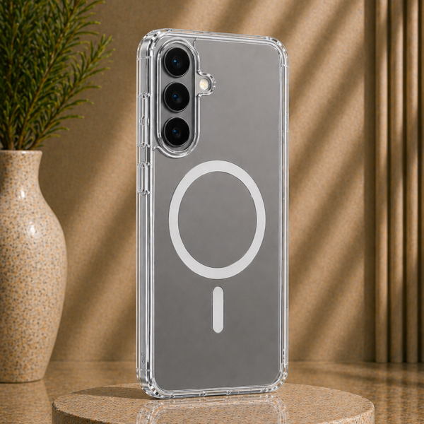 Xbyte XB-4074 Premium Magnetische Schutzhülle Transparent für Samsung Galaxy S22
