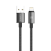 Xbyte XB-4777 USB-A auf Lightning Kabel 1m 12W – Geflochten & TPE Schwarz
