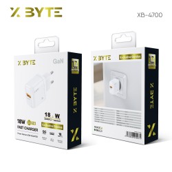 Xbyte XB-4700 18W QC Super Fast Charger EU USB Wall Charger