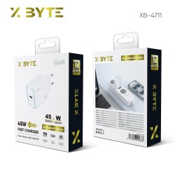Xbyte XB-4711 45W GaN USB-C Schnellladegerät – EU Stecker