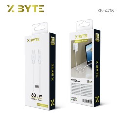 Xbyte XB-4715 USB-C Kabel 1m – Weiß