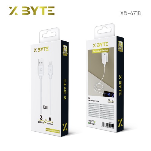 Xbyte XB-4718 USB auf Micro-USB Kabel 1m – Weiß