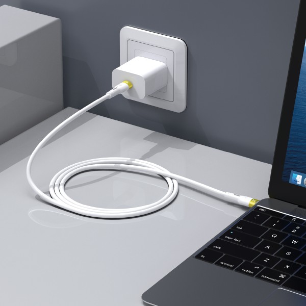 Xbyte XB-4721 USB-C auf USB-C Kabel 2m PD 60W – Weiß