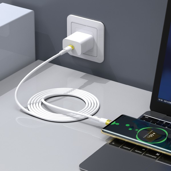 Xbyte XB-4722 USB-C auf USB-C Kabel 3m PD 60W – Weiß
