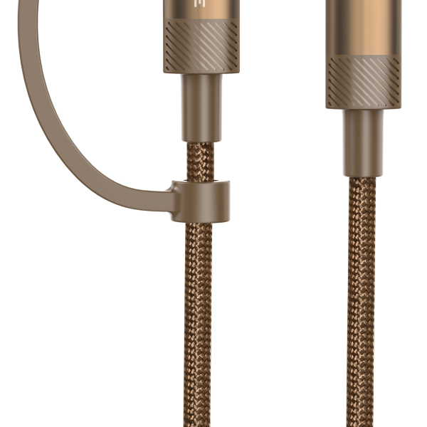 Xbyte XB-4726 2in1 USB-A & USB-C auf USB-C Kabel 1m – Nylon & Aluminium