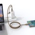 Xbyte XB-4726 2in1 USB-A & USB-C auf USB-C Kabel 1m – Nylon & Aluminium