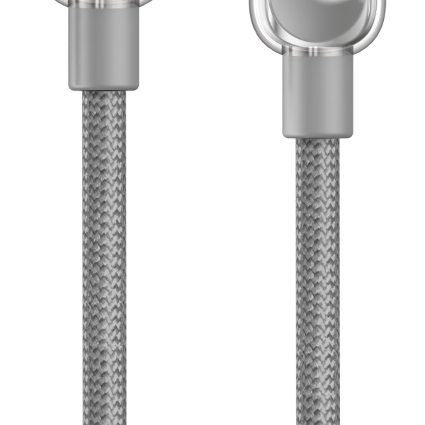 Xbyte XB-4728 Transparent USB-C auf USB-C Kabel 1m 60W – Titanium Grey