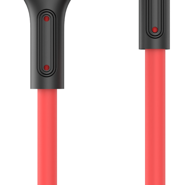 Xbyte XB-4730 U-Form USB-A auf Lightning Kabel 1m – Liquid Silicone Rot