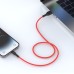 Xbyte XB-4730 U-Form USB-A auf Lightning Kabel 1m – Liquid Silicone Rot