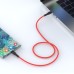 Xbyte XB-4731 U-Form USB-C auf USB-C Kabel 1m 60W – Liquid Silicone Rot