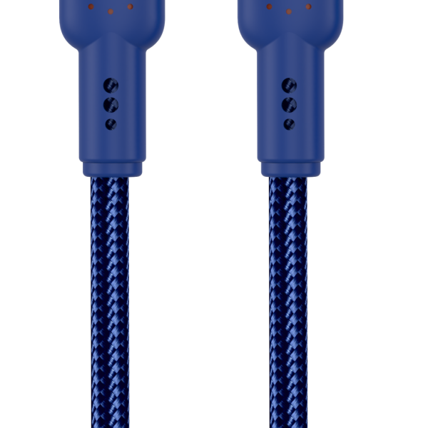 Xbyte XB-4734 USB-C auf USB-C Kabel 1m 60W – Blau, Nylon & Aluminium