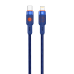 Xbyte XB-4735 USB-C auf Lightning Kabel 1m 30W – Blau, Nylon & Aluminium