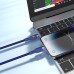 Xbyte XB-4735 USB-C auf Lightning Kabel 1m 30W – Blau, Nylon & Aluminium
