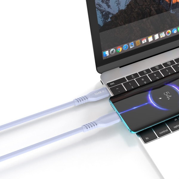 Xbyte XB-4736 USB-C auf USB-C Kabel 1m 60W – Blau, PVC