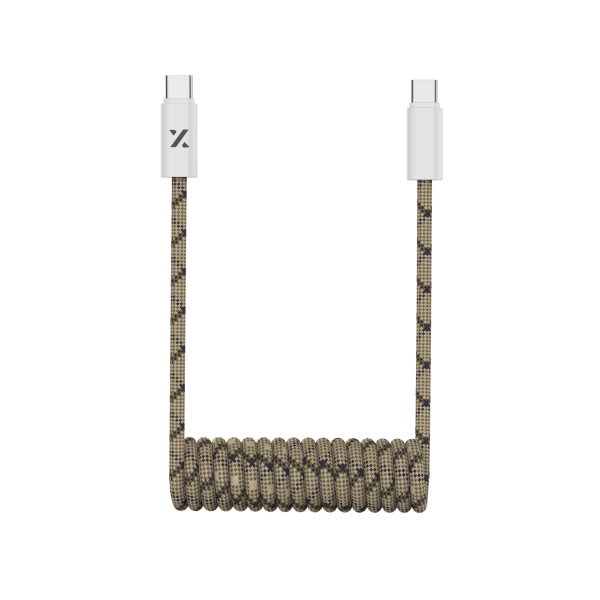Xbyte XB-4764 Spiral Schnellladekabel 1m 3A – PVC & Nylon