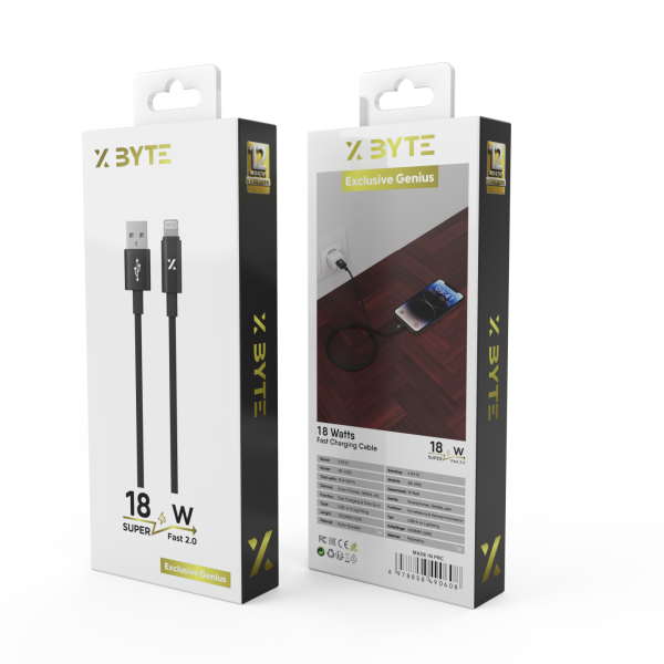 Xbyte XB-4765 Nylon USB Ladekabel 1m 3A – PVC & Geflochten
