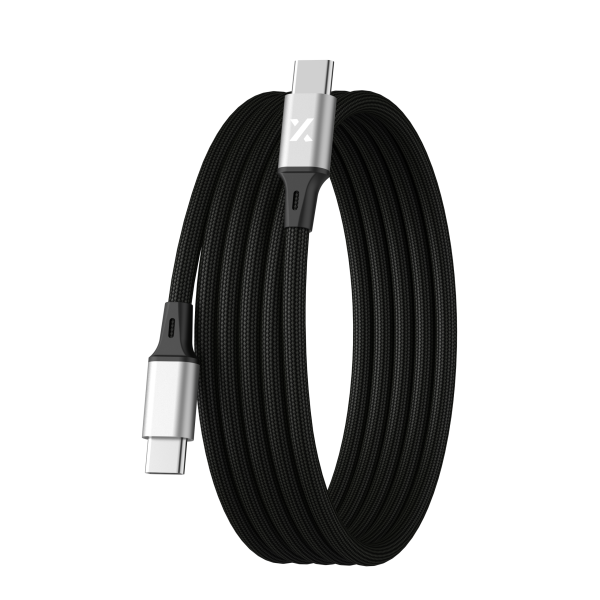 Xbyte XB-4768 Magnetisches USB Ladekabel 1m 3A – Nylon & Aluminium