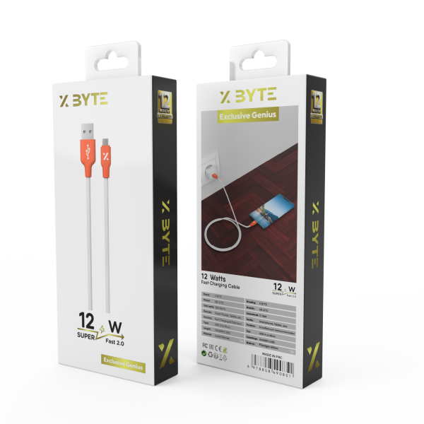 Xbyte XB-4772 USB Ladekabel 1m 12W – Silicone