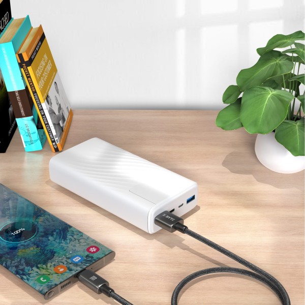Xbyte XB-4776 USB-A auf USB-C Kabel 1m 18W – Geflochten & TPE Schwarz