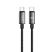 Xbyte XB-4778 USB-C auf USB-C Kabel 1m 100W – Geflochten & TPE Schwarz