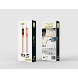 Xbyte XB-4779 USB-C auf USB-C Kabel 1m 100W – Orange