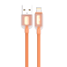 Xbyte XB-4780 USB-A auf Lightning Kabel 1m 12W – Transparent & Silicone Orange