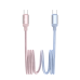 Xbyte XB-4783P USB-C auf USB-C Kabel 1m 60W – Geflochten Pink