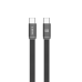 Xbyte XB-4784B USB-C auf USB-C Kabel 1m 60W – Geflochten Schwarz