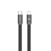 Xbyte XB-4785B USB-C auf Lightning Kabel 1m 30W – Flach Geflochten Schwarz