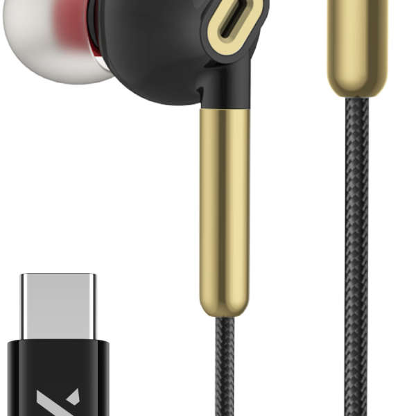 Xbyte XB-4792 In-Ear Kopfhörer Type-C mit Mikrofon – Schwarz