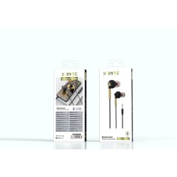 Xbyte XB-4794 In-Ear Kopfhörer 3.5mm Klinke mit Mikrofon – Schwarz