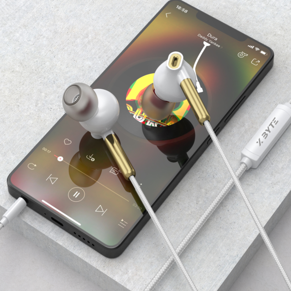 Xbyte XB-4795 In-Ear Kopfhörer 3.5mm Klinke mit Mikrofon – Weiß