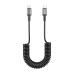 Xbyte XB-4815 USB-C Kabel Spiral 1.5m – Federkabel, Schnellladen & Daten