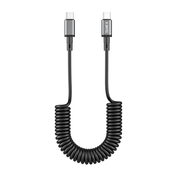 Xbyte XB-4815 USB-C Kabel Spiral 1.5m – Federkabel, Schnellladen & Daten