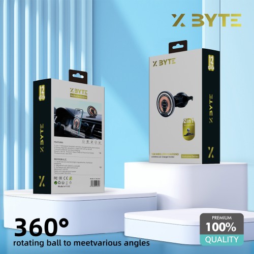 Xbyte XB-4818 Magnetische Auto Handyhalterung – MagSafe, 360° Drehbar