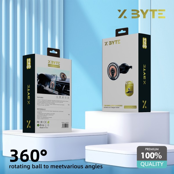 Xbyte XB-4818 Magnetische Auto Handyhalterung – MagSafe, 360° Drehbar