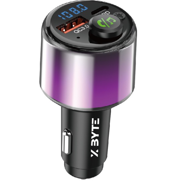 Xbyte XB-4828 Auto FM Transmitter & Ladegerät 40W – Bluetooth & RGB