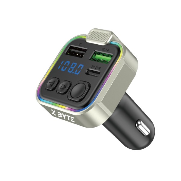 Xbyte XB-4829 Auto FM Transmitter & Ladegerät 38W – PD20W & QC3.0 RGB